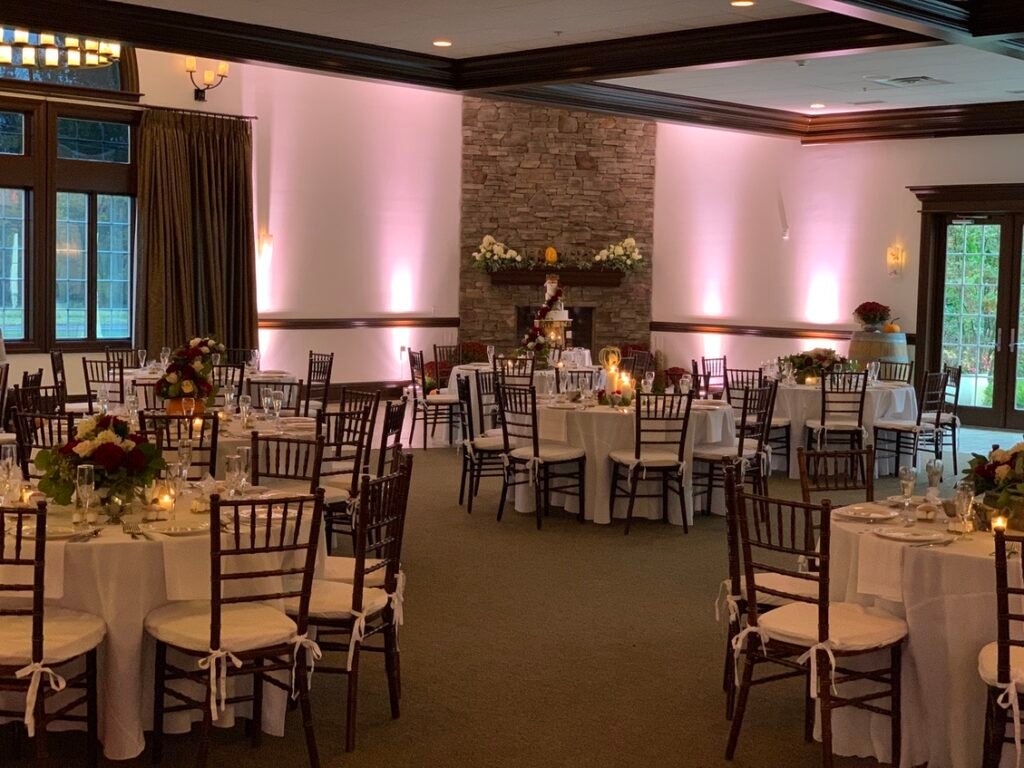 Ballroom wedding set-up